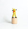 Rudolphs Schatzkiste Holzspielzeug Wackelfigur Schaf Höhe=8cm Wackelfigur Dinosaurier rot Spielzeug Wackeln Wackeltier Wackelspielzeug Figur Holzspielzeug Holztier Tier Drücken Drückfigur Holz