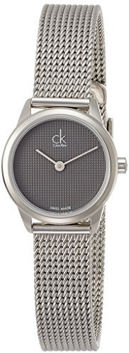 Calvin Klein Damen Analog Quarz Uhr mit Edelstahl Armband K3M2312X