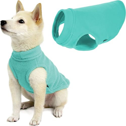 Gooby Hundeweste für kaltes Wetter, Stretch-Fleece, Größe S, Minzgrün