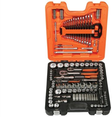 Bahco S138 Socket & Mechanical Set, Metric/AF 1/4, 3/8, 1/2 Drive, 138 Pieces