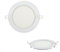 LED Panel 9w Ultra Slim weisser Rahmen Unterputz Lichtpanel Einbauleuchte Einbaulampe Deckenleuchte Deckenlampe Lampe Rund Ø 150mm Kaltweiss inkl. Trafo