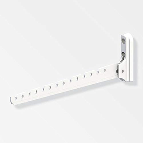 OrgaTech Kleiderlüfter Weiss gepulvert 330 mm | für Garage, Keller oder Werkstatt klappbar Kleiderbügelhalter Wandgarderobe von SOTECH
