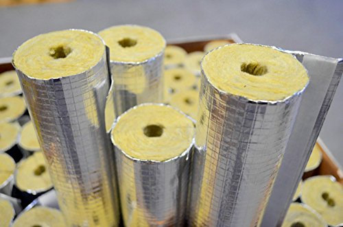 Rockwool RS800 Rohrschalen alukaschiert 22-30 mm/ 1 m
