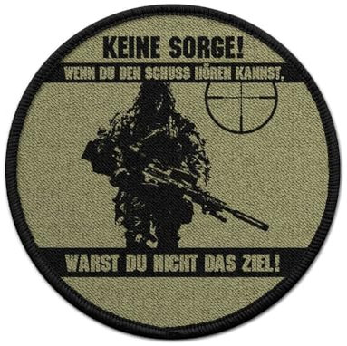 Copytec Deutscher Scharfschütz Patch Sniper Schuss Bundeswehr BW Deutschland #26899