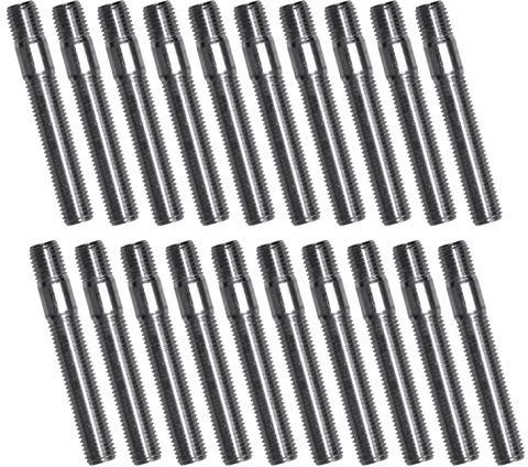 SCC Fahrzeugtechnik 20x Doppelgewindebolzen M12x1,5 Länge 80mm verzinkt Umrüstung von Radschrauben auf Stehbolzen für einfacheren Radwechsel und für Lug Nuts (Lugnuts)