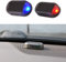 Alarmanlage Auto, Solar Power Dummy LED Licht Simulieren Nachahmung Warnung Anti-Diebstahl Blinklampe Diebstahlsicherung für Sicherheitssystem (Rot)