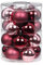 Magic Weihnachtskugeln Glas 6cm, 20 STK. Christbaumkugeln, Farbe: Berry Kiss (Beere Glanz matt)