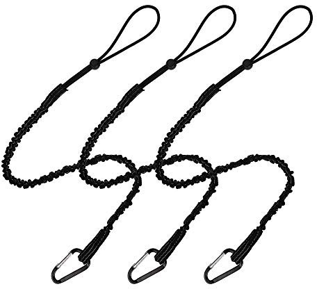 BESNIN Tool Lanyard 30Ib Weight Limit 3pcs Safety Lanyard Adjustable Loop End for Working Tools