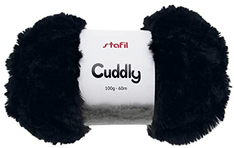 Stafil Wolle Cuddly 100g Schwarz