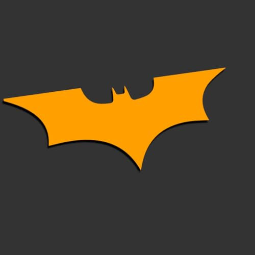 Decus Batman Dark Knight Symbol L 0161 (orange) // Sticker OEM JDM Style Aufkleber