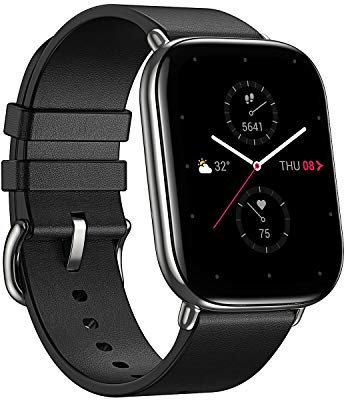 Zepp Smartwatch E 1,65 Zoll Touch-Farbdisplay Fitness Armbanduhr 5 ATM wasserdicht Sportuhr mit SpO2 Blutsauerstoffsättigung Messung, 11 Sportmodi (Polar Night Black)