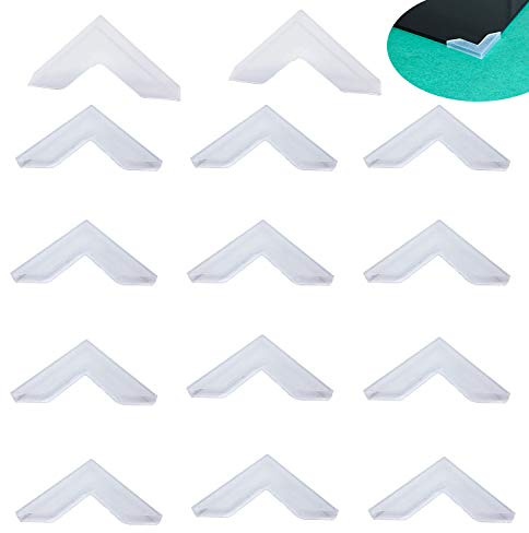 YouU Miroir Verre Protecteurs d'angle - Coussin Protecteur d'angle de Table en Verre à Trois Coins en Forme de 20 pièces (6mm x 63mm)