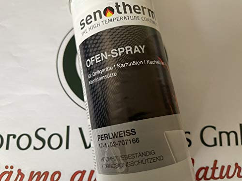 Senotherm Perlweiß 400 ml Ofenspray hitzebeständiger Ofen Lack Farbe Spray AdoroSol Vertriebs GmbH