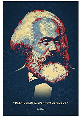 Karl Marx Poster mit Motivationszitaten, 8 Stück, für Schlafzimmer, Büro, Wohnheim, Raumdekoration, Geschenke, 30 x 45 cm