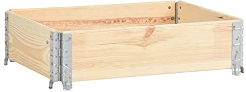 Hochbeet 60x80 cm rechteckig - Palettenrahmen aus Holz - Hochbeet für Garten - faltbar - für Gemüse im Garten, Terrasse und Balkon