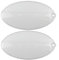 SPARES2GO Light Diffuser Lamp Bulb Cover compatible with Rangemaster Cooker Hood (Pack of 2)