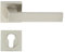 Domino QUBIK-QR M9 Poignée de Porte PZ Avec Rosaces Carrées - Pour Chambre, Bureau, Cave et Intérieur - Ferrures en Aluminium
