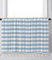 A.Monamour Gardine Scheibengardinen Kurzstores Blau Kariert Gingham Muster Bauernhaus Kurzvorhang Kurzgardinen Küchengardine Küchenvorhang Volants Küche Fenster Kurz Vorhang Bistrogardine