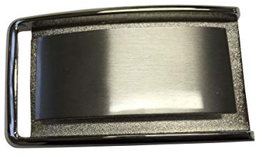 BELTINGER Gürtelschnalle Spezial Platte 3,0 cm | Buckle Wechselschließe Gürtelschließe 30mm Massiv | Für Wechselgürtel bis zu 3cm Breite | Silber