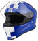 ORIGINE Integralhelm Motorradhelm mit Belüftung ECE Zertifizierung (Contest MATT White Blue,L)