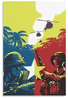 Vintage-Poster, Motiv: Kalter Krieg, Vietnamkrieg, Leinwandkunst, Poster und Wandkunst, modernes Familienschlafzimmerdekor, Poster, 30 x 45 cm