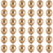 Luftballons Metallic Champagner Gold 10 Zoll für Party Glänzende,36 Stück 25cm Metallisches Chrom Latex Luftballons Helium Ballons für Geburtstag,Hochzeit,Babyparty Graduierung Weihnachts Party Dekor