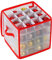 DANIEL JAMES Housewares Christmas Tree Baubles Xmas Storage Box Ornament 64 Decoration Holder Zipped Bag