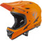 7 iDP M1 MTB Mountian Bike Vollvisier-Fahrradhelm, belüftet (Matt Brunt Orange, Jugend L)