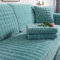 Samt Sofaschoner Sofabezug 1 2 3 4 Sitzer, L Form 1/2/3/4 Sitzer, Sofa Überzug SofaÜberwurf rutschfest Sofa Couch Sofaüberwürfe,Grün-90 * 160cm