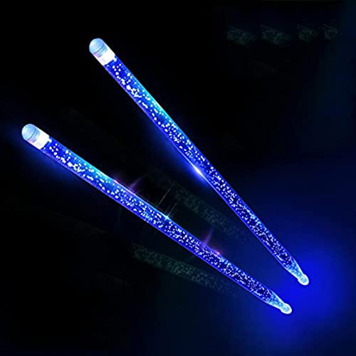 leuchtende Drumsticks,1 Paar leuchtende Drumsticks 5 A fluoreszierende Drumsticks für Musikinstrument Percussion Zubehör,Für Professionelle Schlagzeuger In Bühnenaufführungen,Drumsticks,Trommelstöcke