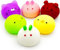 Squeeze Toys Squishy Giocattoli, 6 Pezzi Squishy Gadget Compleanno Bambini, Mini Giocattoli Antistress da Spremere Morbidi, Kawaii Squishy Piccoli Gadget per Premi Regalini Fine Festa Compleanno (A)
