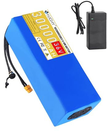 HJGHY 36V 15Ah 20Ah 25Ah 30Ah E-Bike-Akku Lithium-Ionen-Akku 36V Elektrofahrrad-Roller-Akku 36V Lithium-Batterie,36v,30Ah