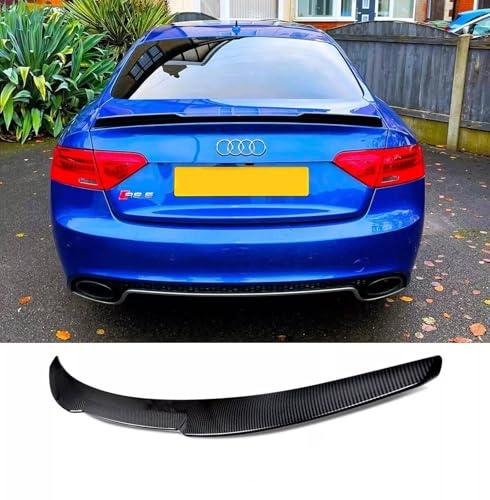 Auto Perfectionists UK Rear Boot Spoiler Compatible With Audi A5 S5 RS5 B8 8T8 Sportback 4dr 2009-2016 ABS Carbon Fibre