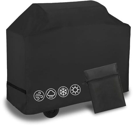 ROEOWENE Copertura Barbecue da Esterno 145X61X117cm Telo Copri Barbecue da | Impermeabile Bbq Anti Uv Polvere Neve Pioggia Cover Per Bbq Protettivo Per Grill