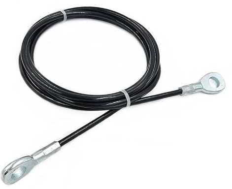 Generisch Fitnessstahlkabel mit Ösen, 1m/ 1,8m/ 3,5m/ 6m Gym Kabel Draht Fitnessgerät Stahlseil(1m)