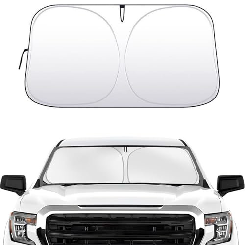 NUYGNIX Sonnenschutz Auto Frontscheibe, Auto Sonnenschutz Frontscheibe Innen Faltbar, Auto Windschutzscheibe Sonnenblende, Sommer Windschutzscheibe UV Schutz, Passt in die meisten Autos,S