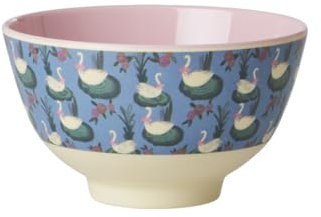 Rice Melamin-Schale klein 300 ml mit Schwanen-Print ? bruchsicher, BPA-frei & spülmaschinenfest