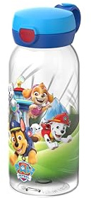 Mepal - Trinkflasche mit Klappdeckel Campus - Deckel springt per Knopfdruck auf - Trinkflasche Kinder Kohlensäure Geeignet - Auslaufsicher und Spülmaschinengeeignet - 600 ml - Paw Patrol Pups