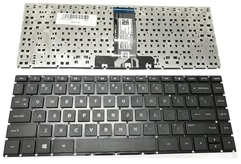 WJYOZSA Nouveau for HP Pavilion X360 14-BS 14-BA 14M-BA 14-BW 14G-BR 14-BP 14T-BA 14-BF 240 G6 245 246 14-BK Clavier Nous Rétroéclairé Réparation Facile(Black NO Backlight)