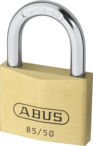 ABUS Vorhängeschloss Messing 85/50 - gleichschließend, Sicherheitslevel 7 | Schließung 2679, massiver Messinkörper mit gehärtetem Stahlbügel, Nano Protect – für Keller, Schuppen & mehr