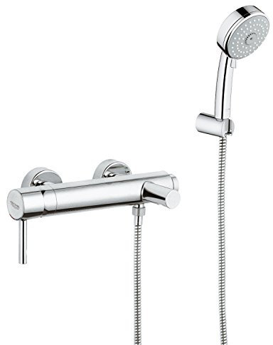 GROHE Essence Wannenarmatur mit Brausegarnitur (3 Strahlarten) 33628000