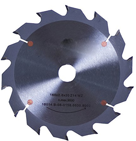 Connex COM361305 Handkreissägeblatt, hartmetallbestückt,mittel, 130 x 16 mm, 18 Zähne