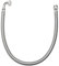 Flexible sanitaire 120cm FF 20x27 coude DN13 tresse/douille inox 1p
