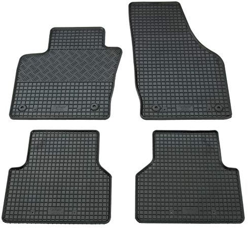 Gummi Fußmatten Set, 4teilig, Gummifußmatten Gummimatten Matten