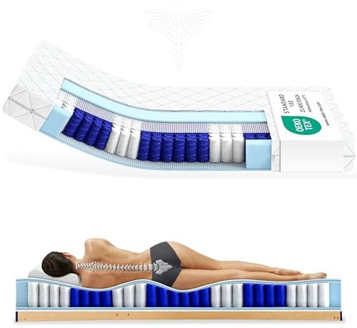 Matratzen Perfekt 7-Zonen Taschenfederkern Köln 180x200 cm 20 cm Höhe Härtegrad H2 Orthopädisch mit exzellenter Punktelastizität Waschbarer Bezug (bis 60°C) Allergikerfreundlich