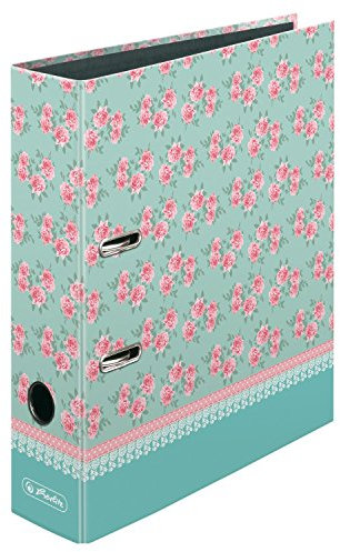 Herlitz 11233020 Ordner A4 Ladylike Roses maX.file, 8 cm (1 Ordner, Ladylike Roses)