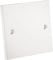rhinocables Single Socket Blanking Plate – Plug Covers, UK | Waterproof Light Switch Cover | Electric Wall Fitting | Blank Cover Plate for Unused Outlet | White with Screws (Pack of 1)