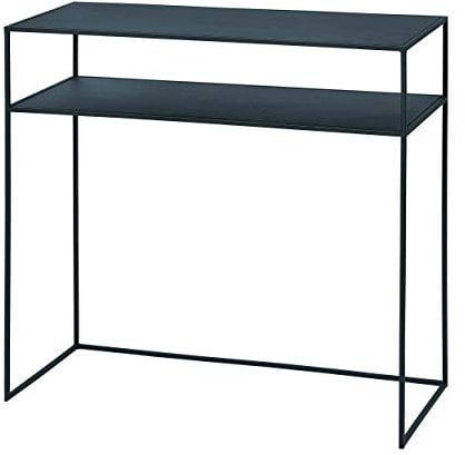 blomus Sideboard FERA | Black | 85L x 35B x 80H cm | Beistelltisch Schwarz | Konsolentisch aus Stahl für Flur, Wohnzimmer, Schlafzimmer, Büro