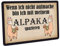 Crealuxe Fußmatte - Wenn ich Nicht aufmache Bin ich mit Meinem Alpaka spazieren - Türmatte mit Wunschtext, Name oder Motiv – rutschfest – 60x40 cm – Türvorleger für Innen & Außen