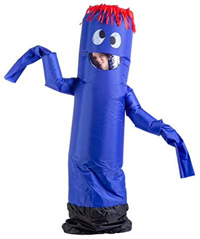 Spooktacular Creations Inflatable Costume Tube Dancer Wacky Waving Arm Flailing Halloween Costume Adult Size